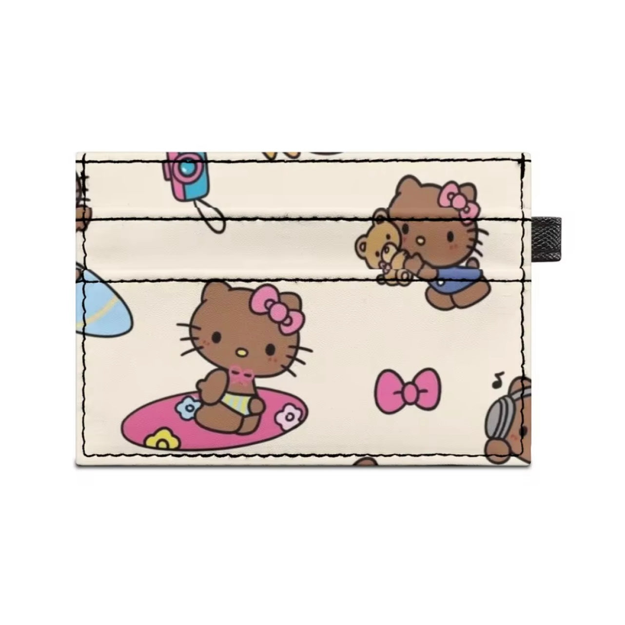 CREAM ALL OVER PRINT CARDHOLDER