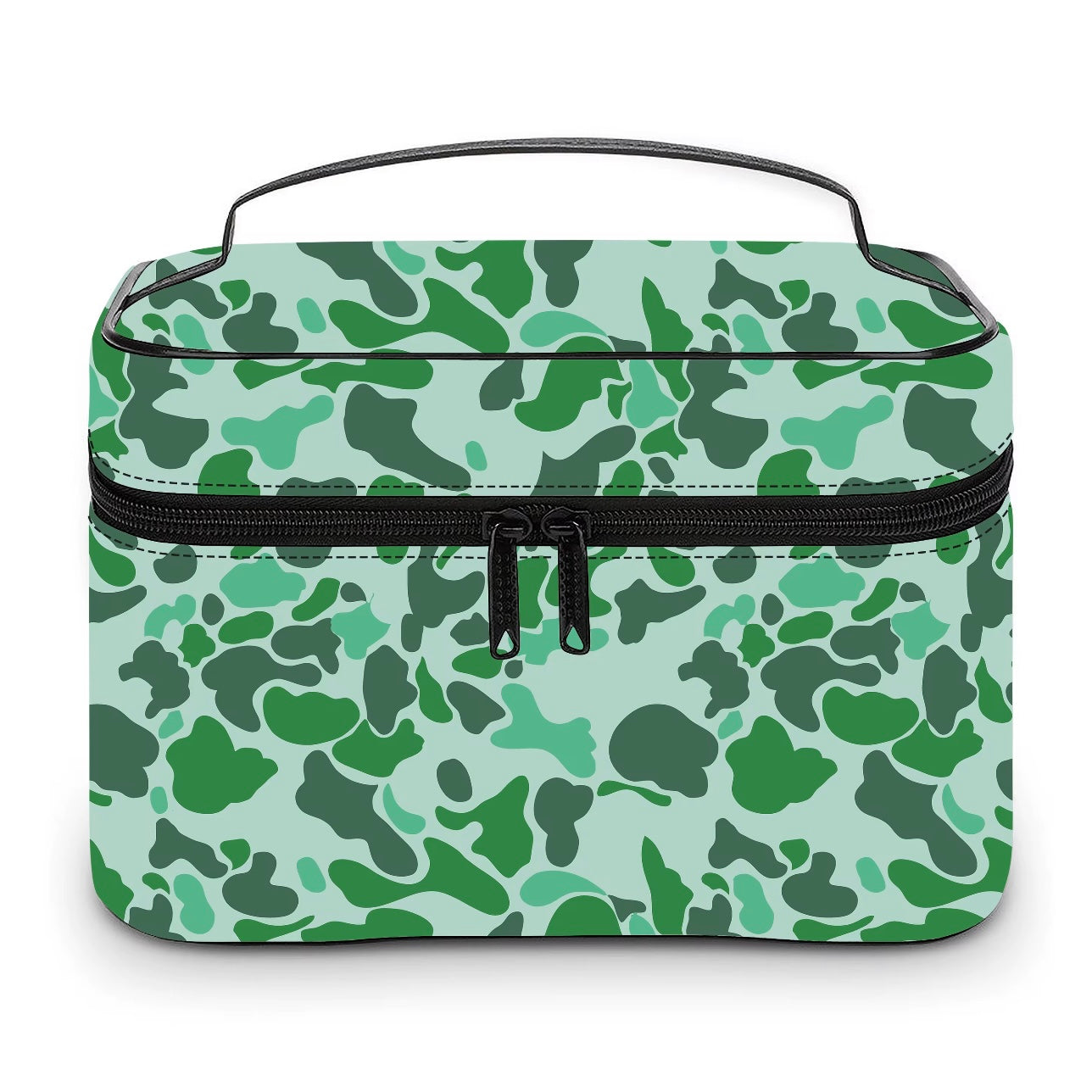 GREEN CAMO COSMETIC BAG