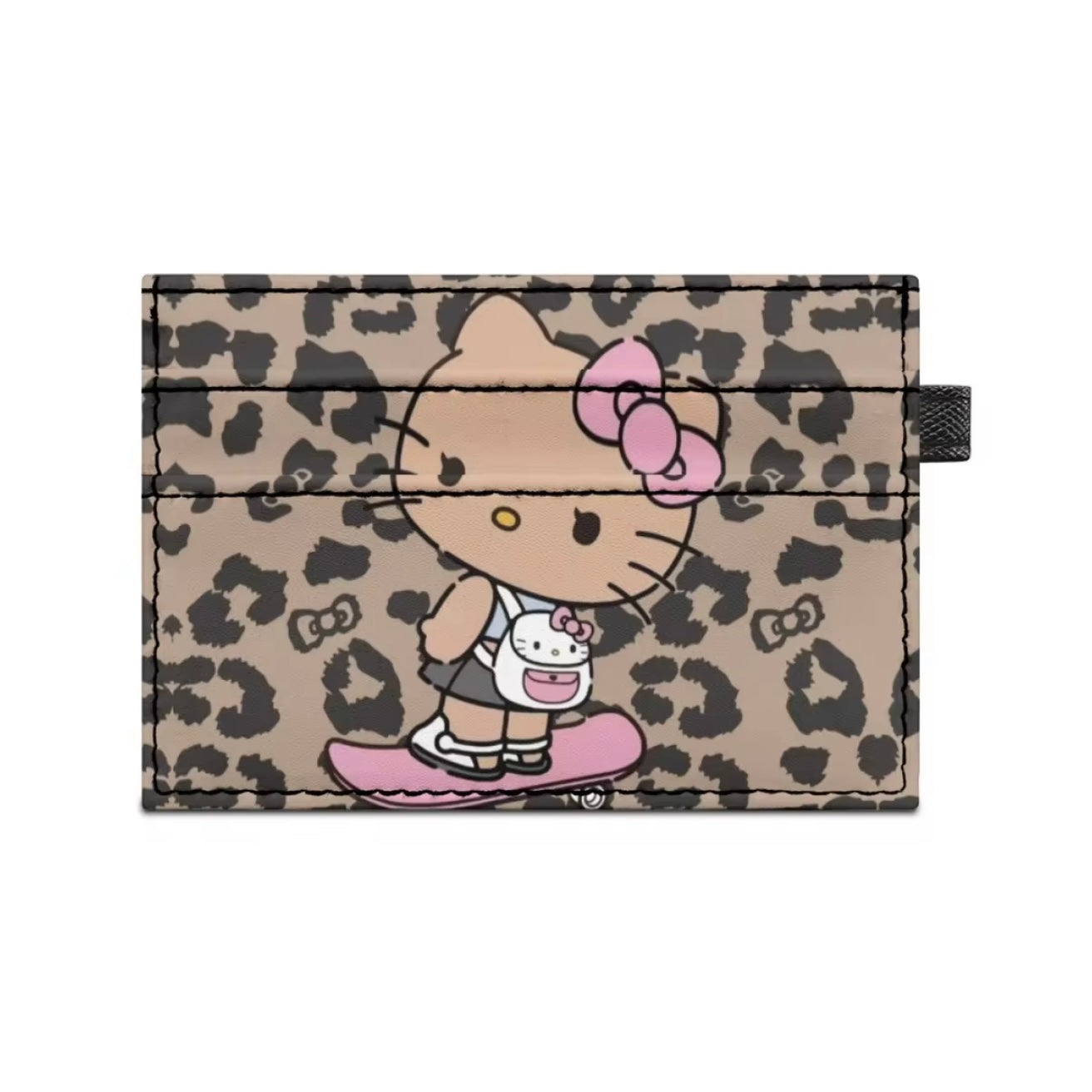 BROWN LEOPRARD SKATEBOARD CARDHOLDER
