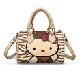 BROWN STRIPED PILLOW BAG