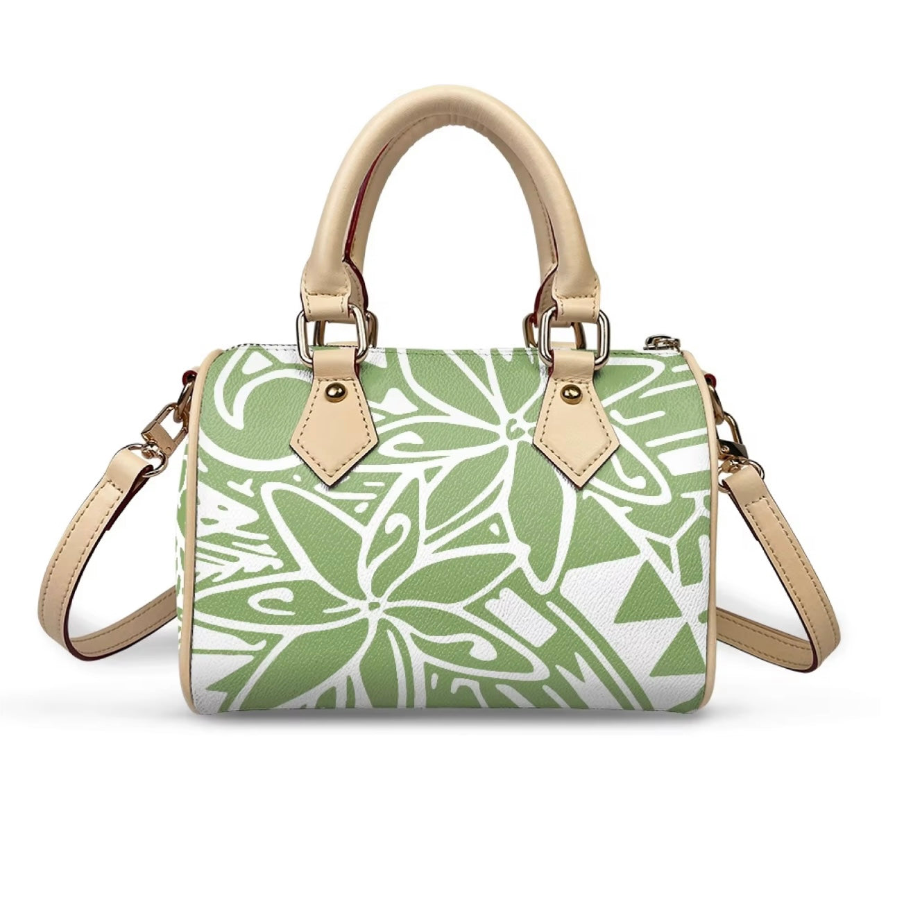 GREEN FLOWER PILLOW BAG