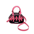 PINK/BLACK CROSS BAG