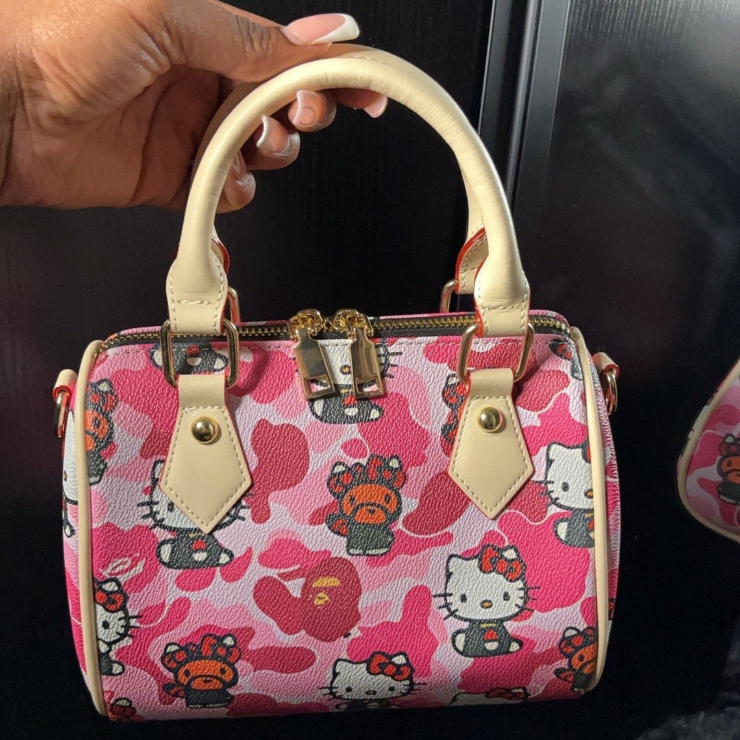 PINK CAMO CRTN PILLOW BAG